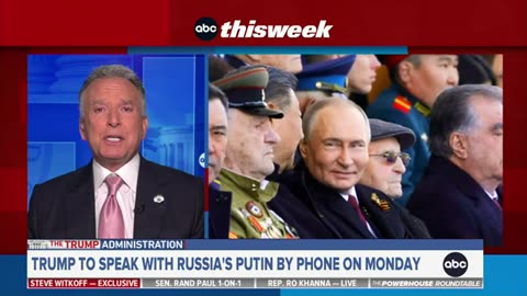 Witkoff: "I believe that the President is going to have a successful call with Vladimir Putin."