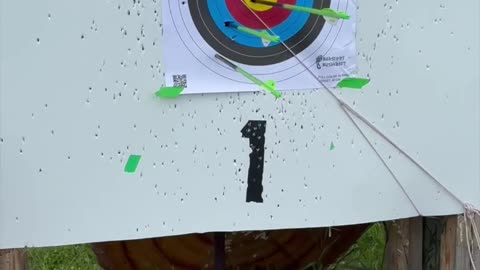 🏹 Archery Bullseye in Slow Motion!