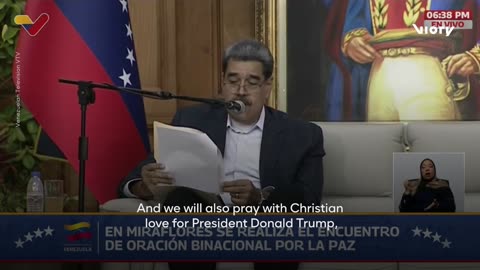 Maduro urges prayers for Trump ‘not to be tempted by the demon that seeks war’