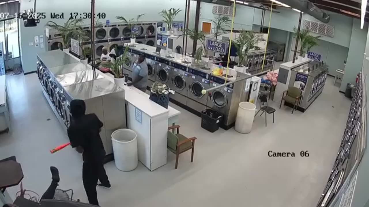 Man attempts to attack woman at laundromat, but good Samaritans step in to help
