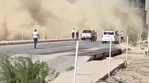 The third grain silo that has collapsed in Al-Shatrah Iraq