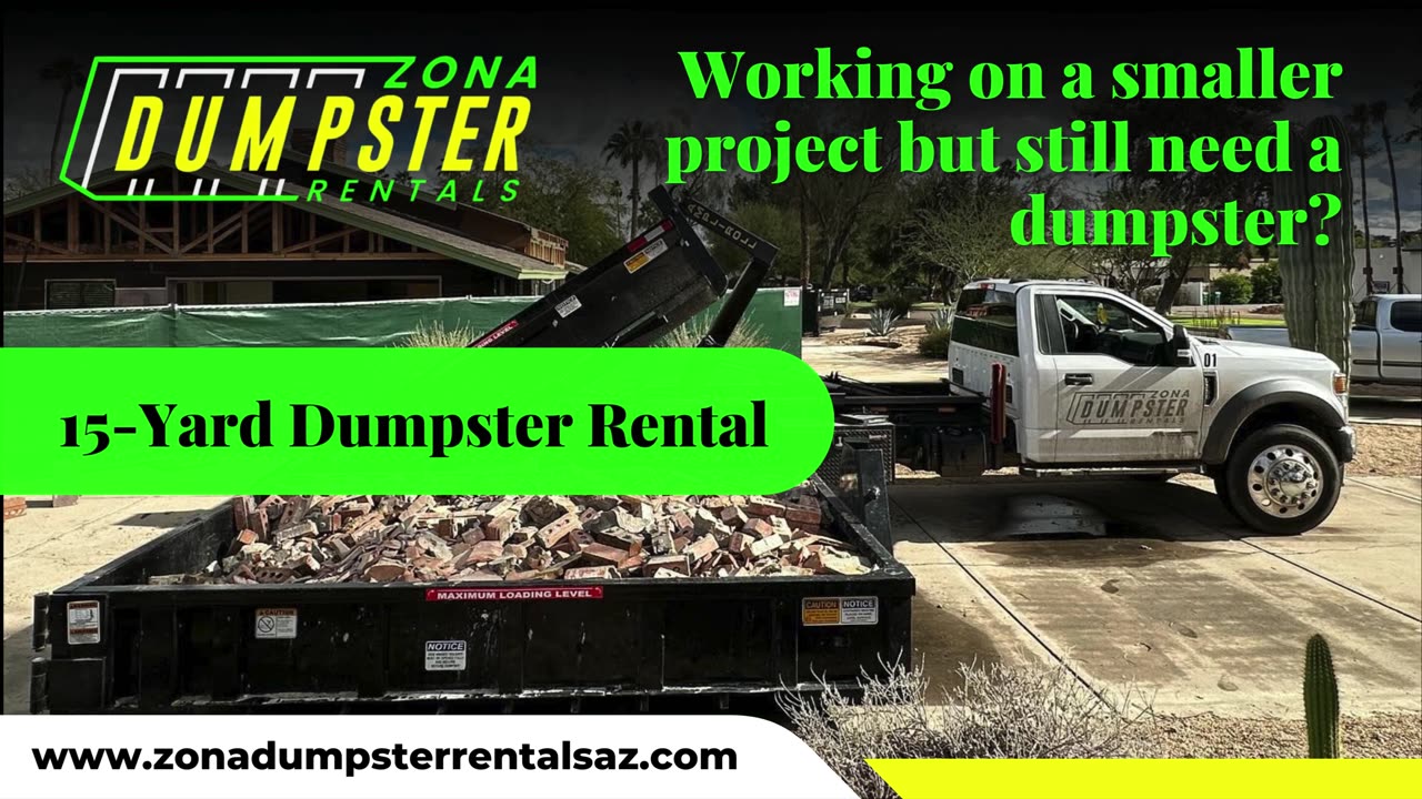 Working on a Smaller Project, but still need a dumpster?