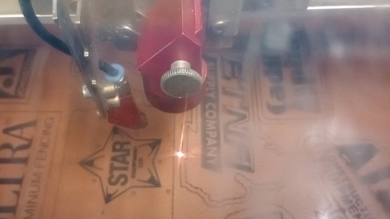 Laser Etching Creating customer leather patches.