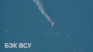 ‼️ Russian Armed Forces helicopter crew uses machine gun fire to destroy surface