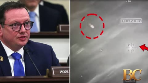 Congressman shows video of “orb” surviving missile strike at UFO hearing