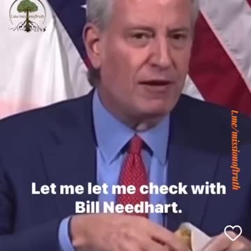 Bill de Blasio🔯 (born May 8, 1961), take the jab for burger and chips