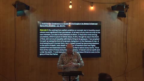 Gospel of Mark - Ambition for Greatness or a Quest for the Kingdom