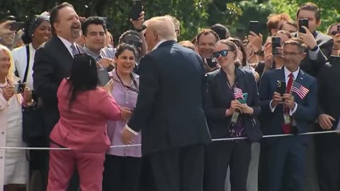 President Donald Trump and First Lady Melania Trump leave the White House and head to Kerrville, Texas