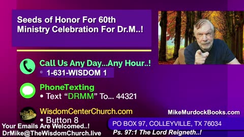 Re-Air: Wisdom Moments With Mike Murdock..!!!
