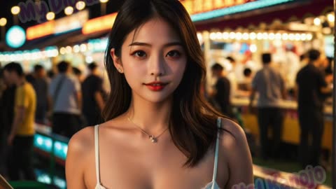 🌙 POV: Romantic Night Market Date with Your Japanese Girlfriend Sena | ロマンチックな夜市デート せな❤️