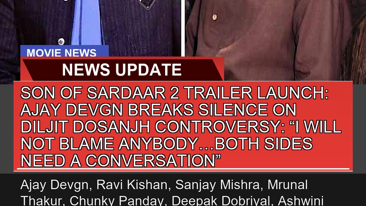 Son of Sardaar Trailer Launch Ajay Devgn Breaks