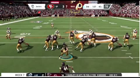 1965 WASHINGTON VS Madden 20 I Franchise WEEK 7 VS 49ers