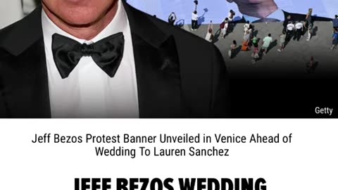 Jeff Bezos Wedding Venice Protesters...Pay More Taxes!!!