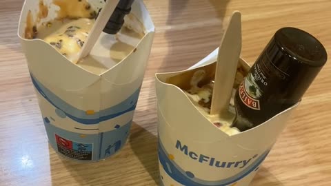 Creating a McFlurry Alcoholic Special