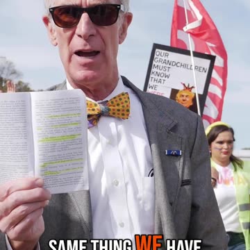 Bill Nye the Science Guy at No Kings: Read the Constitution!