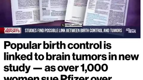THOUSANDS of Women are Suing Pfizer over Birth Control Shot, linked to BRAIN TUMORS