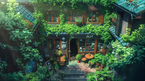 Ghibli Coffee Shop ☕ Music to put you in a better mood 🌿 lofi hip hop - lofi songs | study / relax