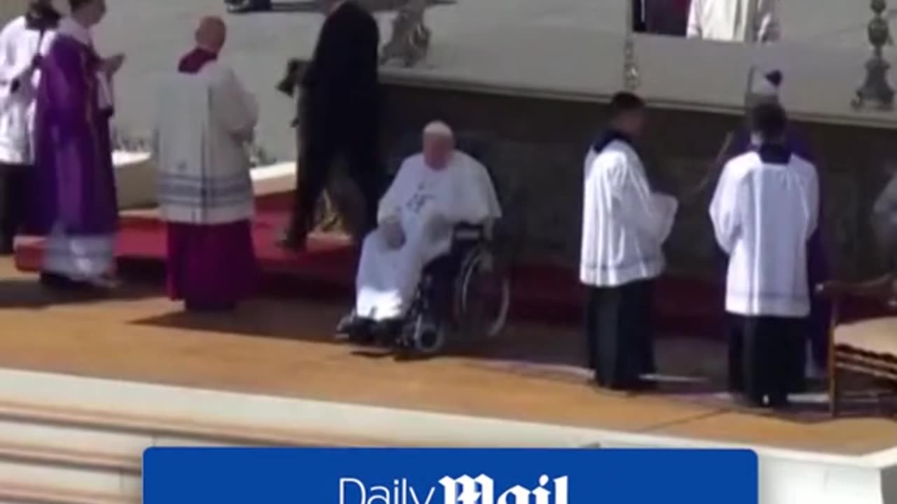 Pope Francis appeared in public for the first time