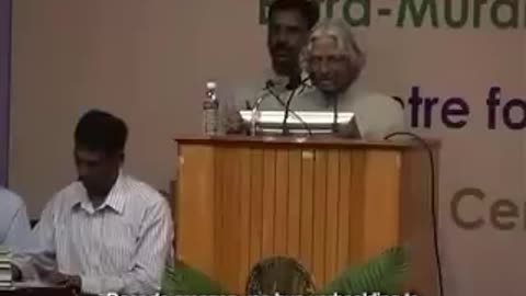Creativity and Youth Power Dr. A.P.J Abdul Kalam IIT Madras (Dutch/NL Subs)