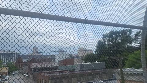 White sunlight and yellow sunlight coming though the "clouds"(fake)