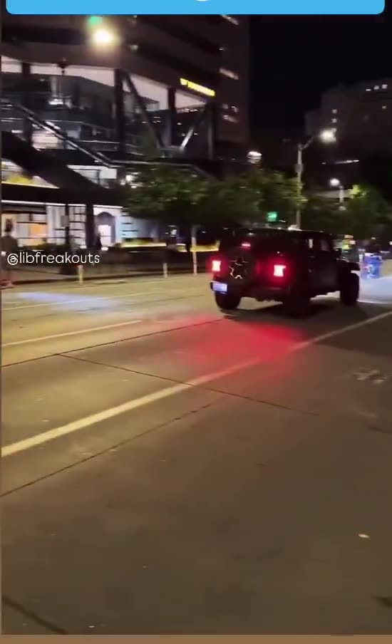 Anti-ICE rioters are now ATTACKING drivers in Portland.. 👀