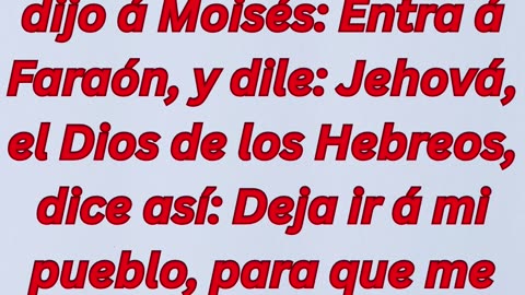"Deja ir a mi pueblo" exodo 9:1 #shorts #youtube #ytshorts #jesus #views #youtubeshorts #shortvideo