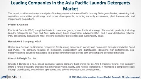 Asia Pacific Laundry Detergents Market Size & Trends 2025-2034