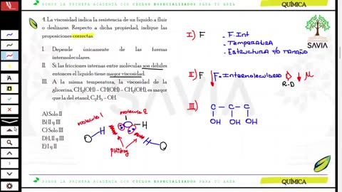 SAVIA REGULAR 2025 | Semana 11 | Química S1
