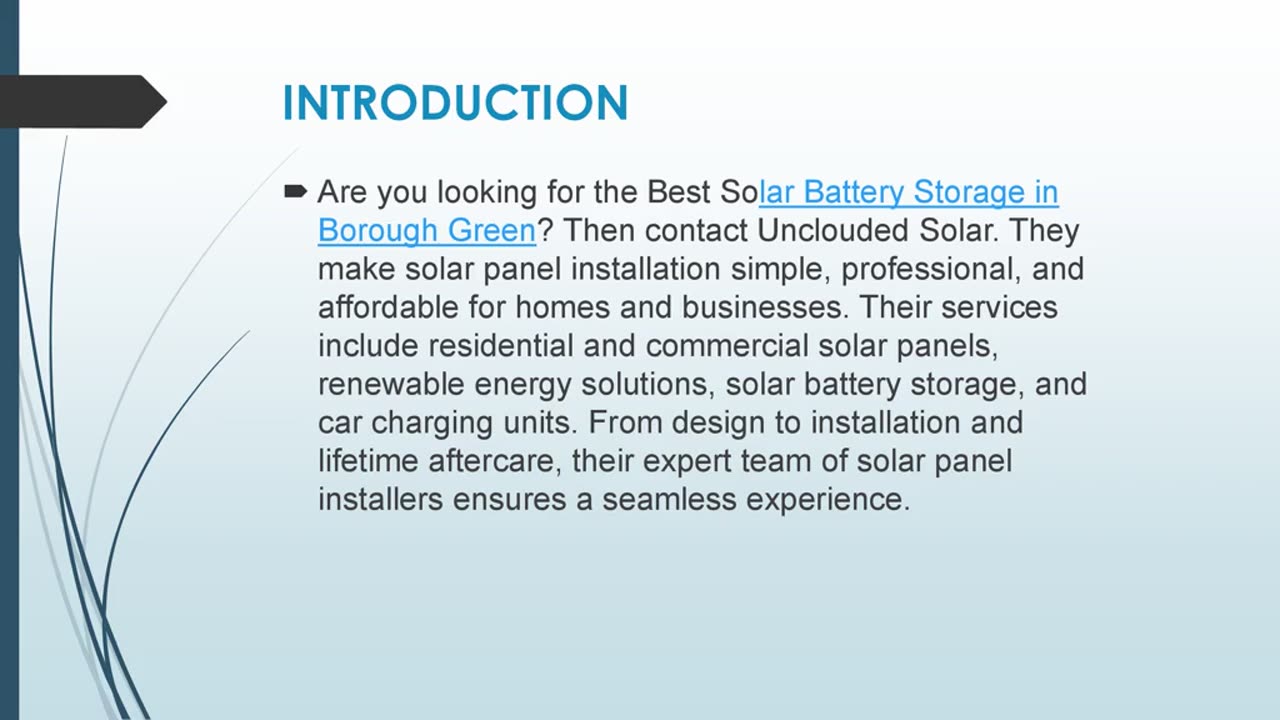 Best Solar Battery Storage in Borough Green