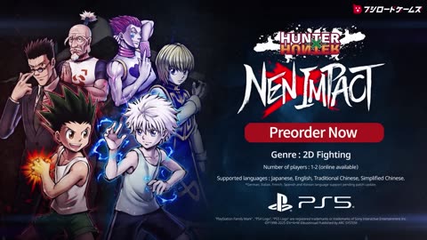 Hunter×Hunter Nen×Impact - Launch Trailer ｜ PS5 Games