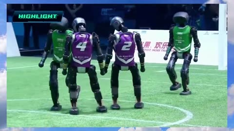 China's first 3v3 AI robot soccer competition⚽️