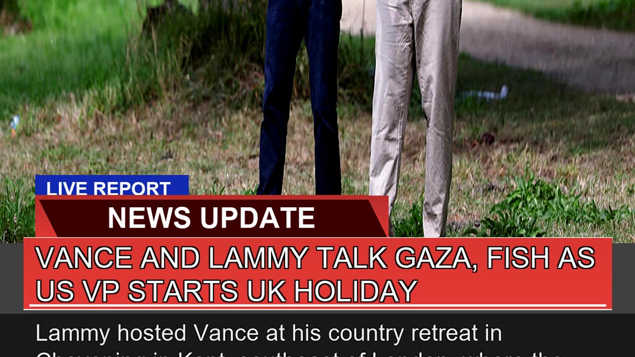 Vance and Lammy Talk Gaza Fish as US Vp Starts UK