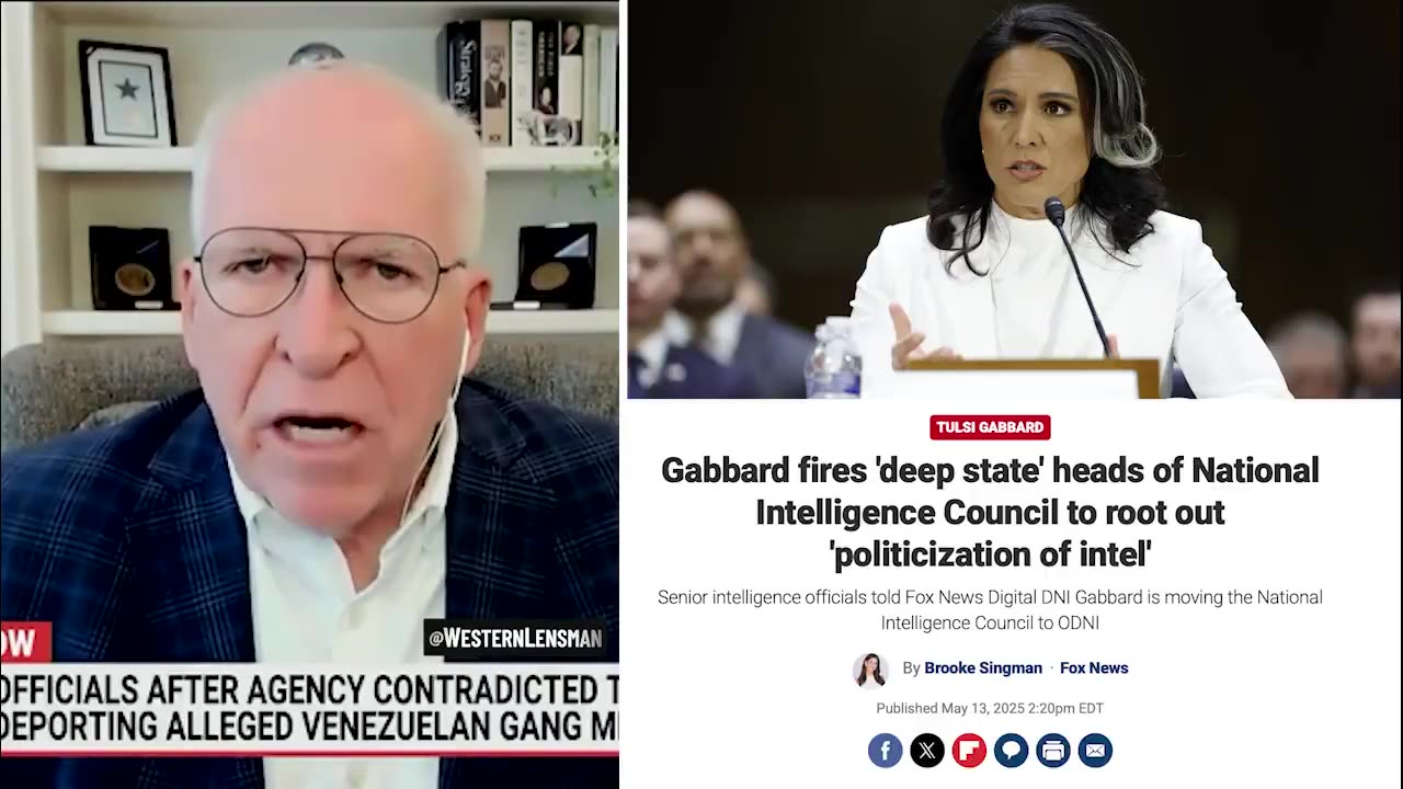 John Brennan is blowing a gasket over Tulsi Gabbard’s firing of deep state heads of the NIC
