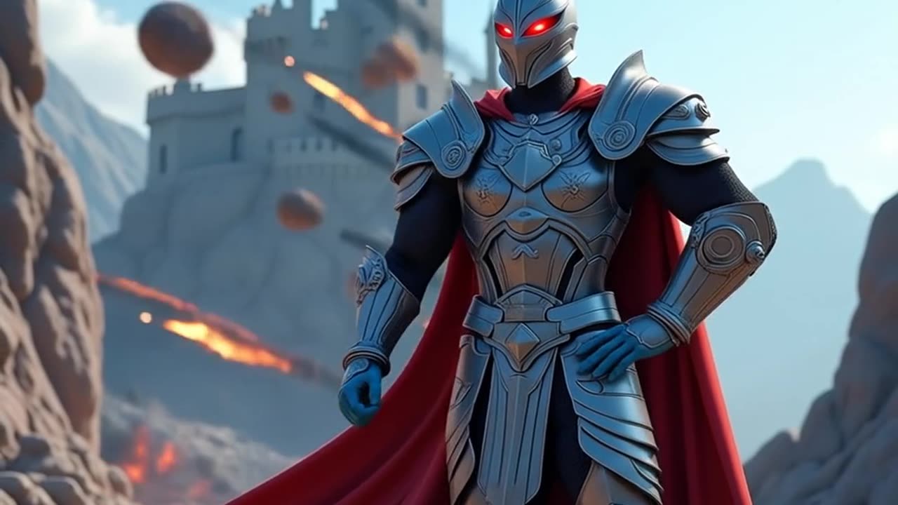 Masked Hero stands, ready to fight and help MAGA