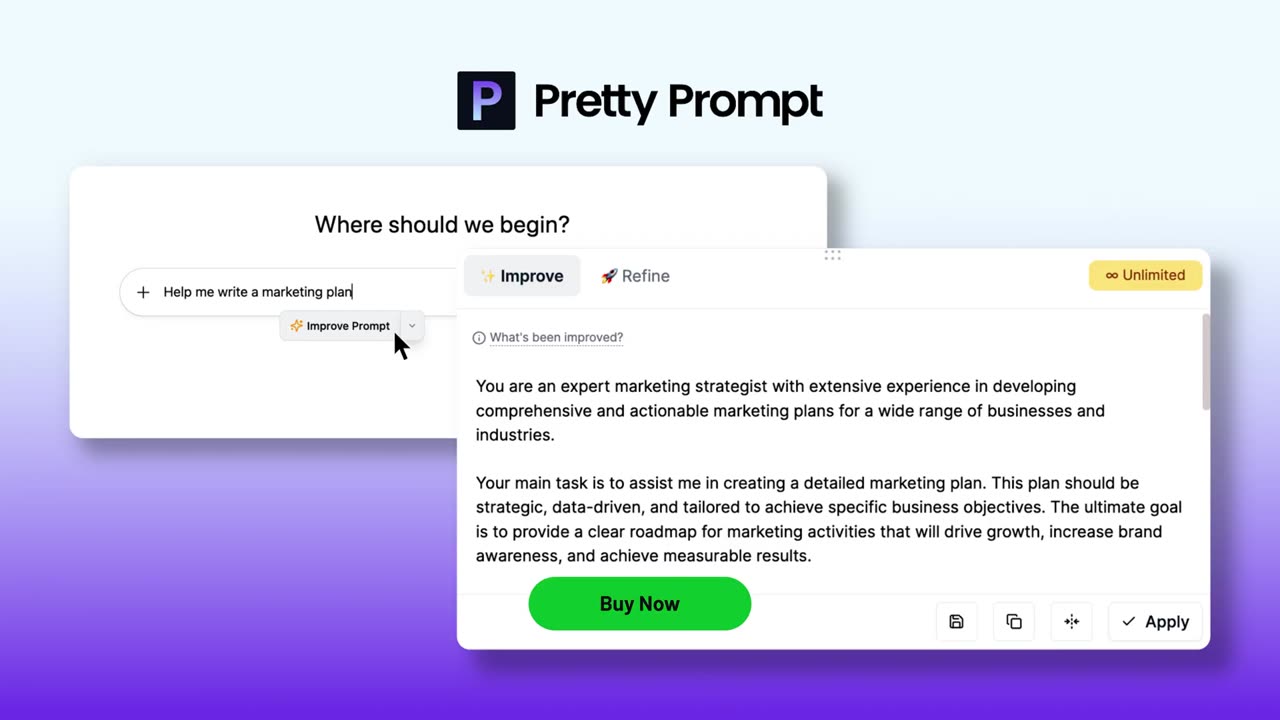 Make Better AI Prompts in 1 Click — Pretty Prompt (Chrome Extension & AppSumo LTD)