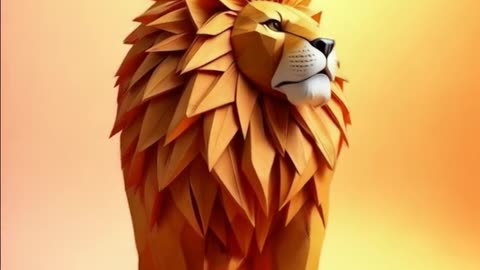 AI Created the Most Majestic Paper Lion Ever