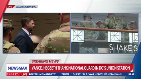 JD Vance, Pete Hegseth, Stephen Miller Visit National Guard at DC’s Union station