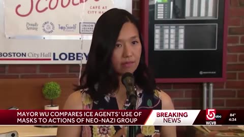 Boston Mayor Michelle Wu just compared ICE agents to Neo-Nazis.
