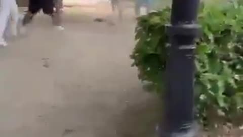 Migrant gangs stab each other in broad daylight in the Spanish city of Pontevedra.