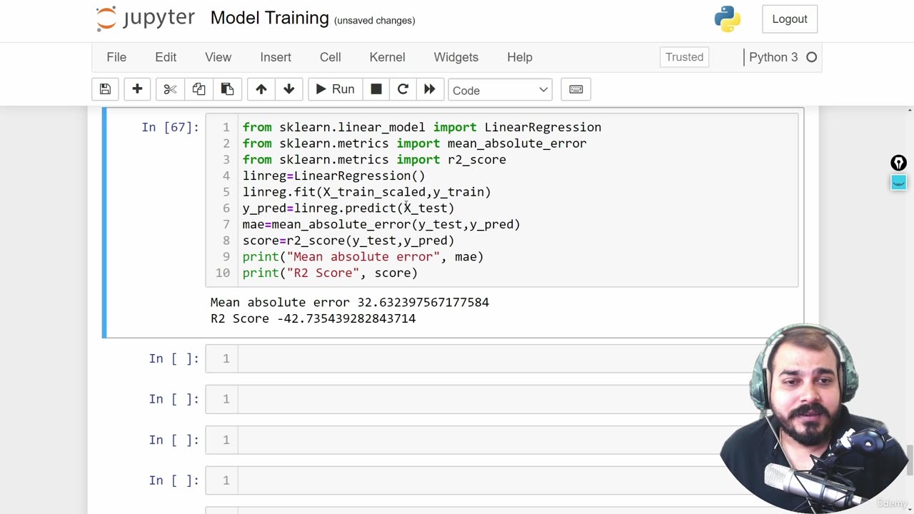 25.7 Model Training Krish Naik ML