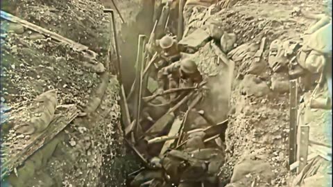 58 - Trenches of Steel - WW1 Inspired Trench Music - Colourized Footage