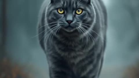 Giant Cat Walking Satisfying Video