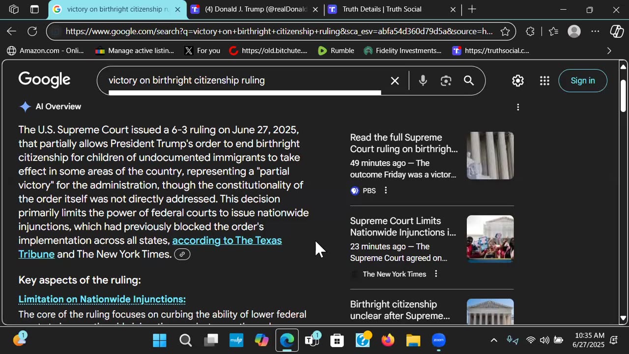HUGE Trump Win On Ending Birthright Citizenship