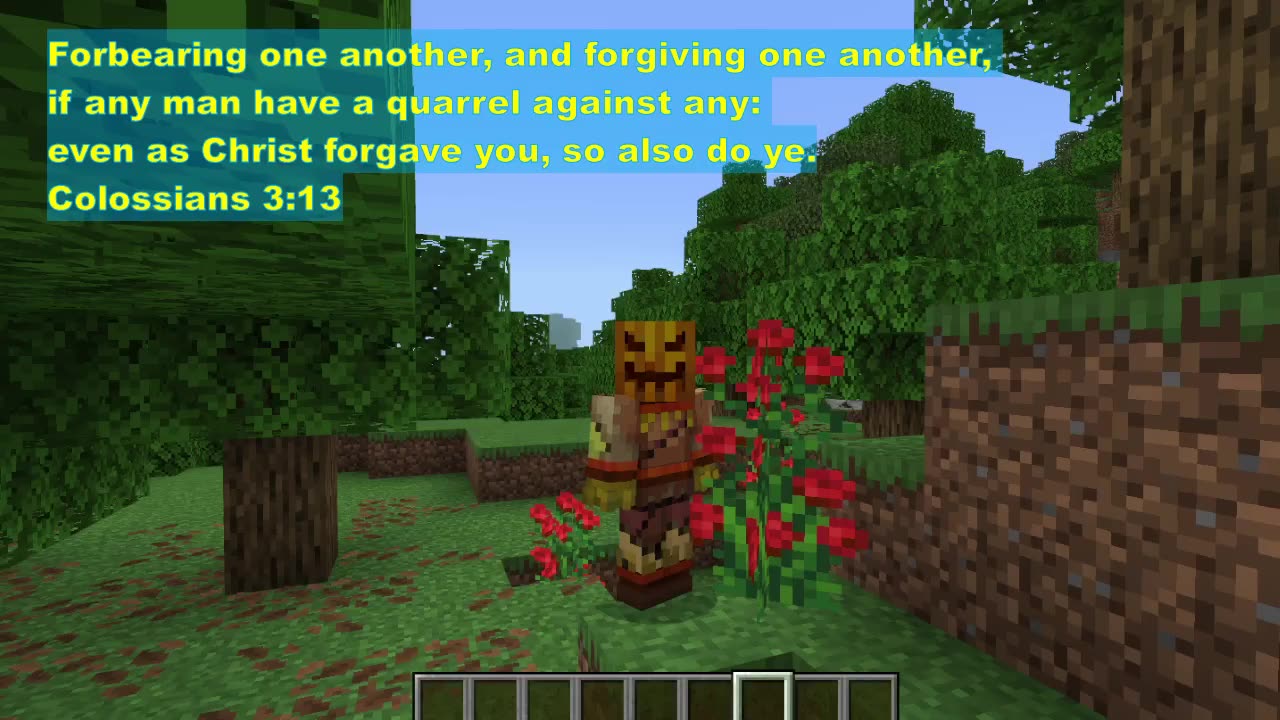 Minecraft Bible Verse Colossians 3:13