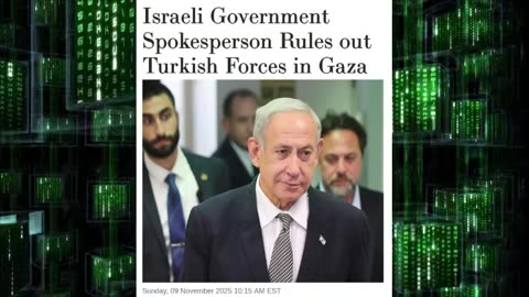 ISRAEL Govt Says Turkish Forces Will NOT Be Allowed in GAZA