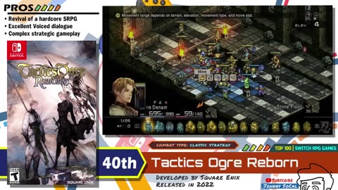 Top 100 Best RPG Games on Nintendo Switch