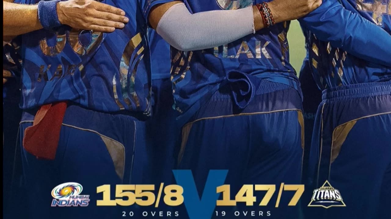 GT beat MI by 3 wickets DLS in the 46th match of IPL-25 in Mumbai. Shubman Gill POTM