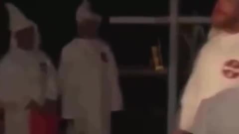 BLUE LODGE BENNETT EXPLAINS TO POLICE THAT HE IS NOT BURNING A CROSS KKK STYLE