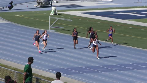 Girls 200 meter Heat 7 Dade County Youth Fair HS Championship 2025 Tropical Park Miami, FL