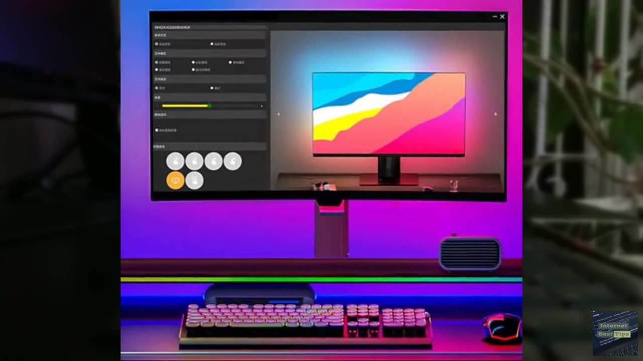 RGB Smart LED Strips Kit, LED Strip for Computer Display, Multiple Lighting Mode